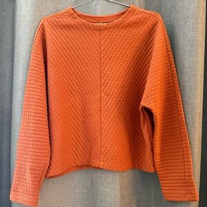 Quilted Orange Women's Top